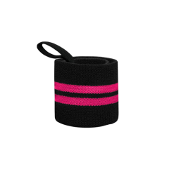 Weight Lifting Wrist Support Wraps (Pink/Black)